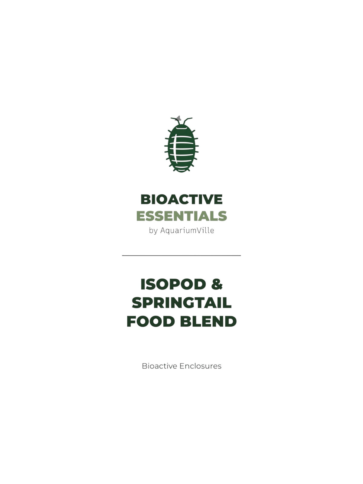 Isopod & Springtail Food Blend — Bioactive Essentials™