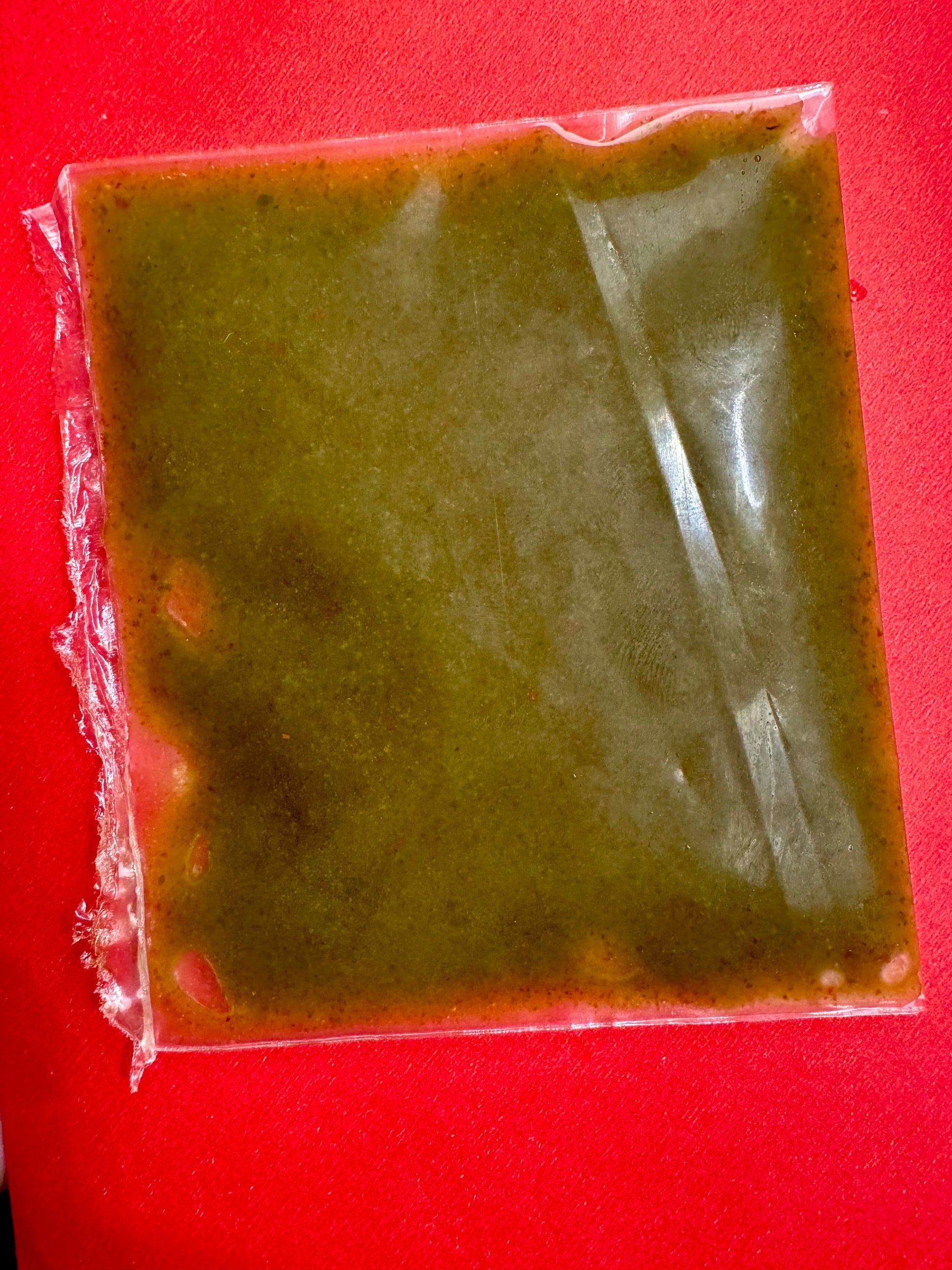 snail food bagged closeup