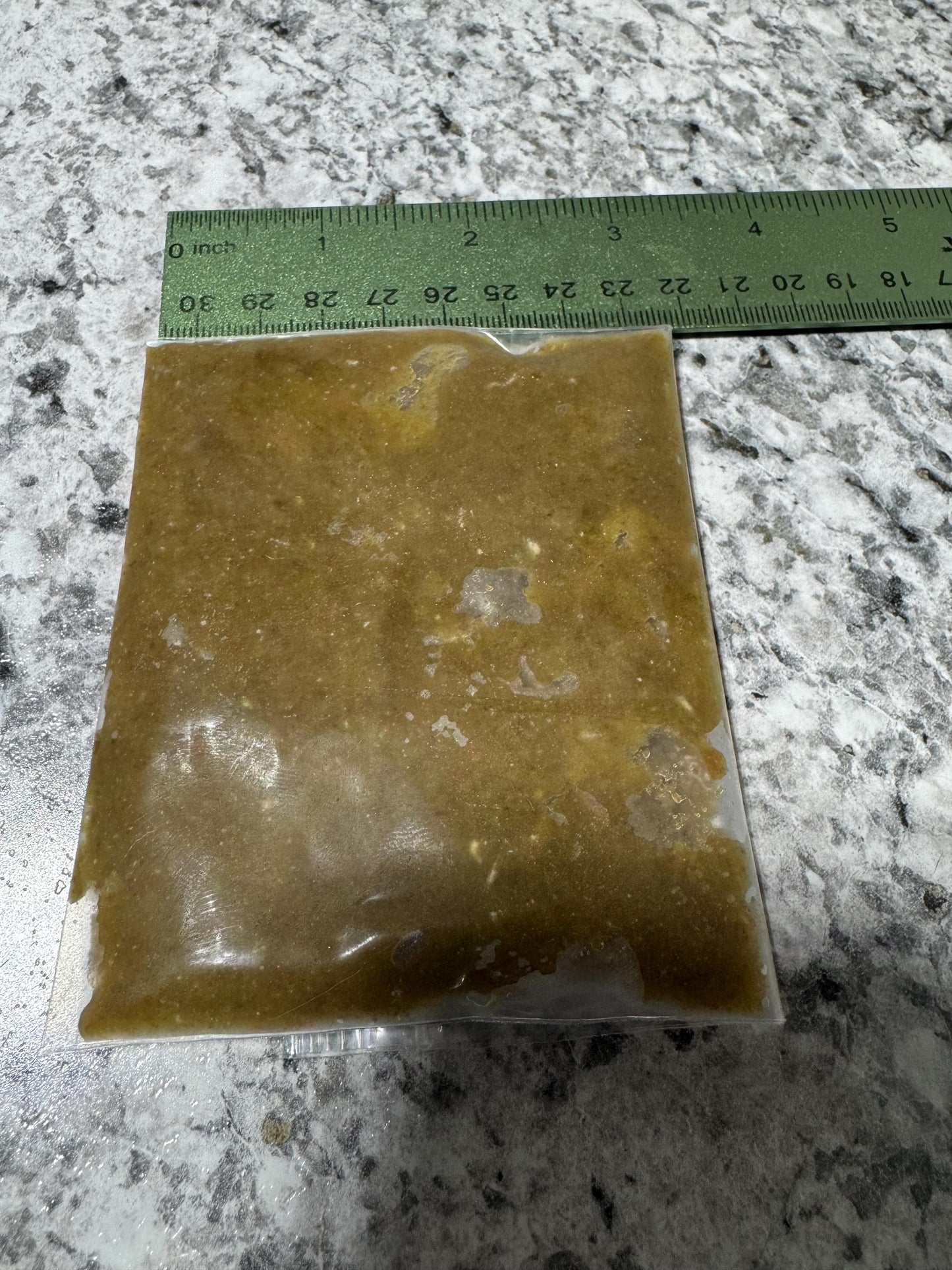 measurement of snail-o package showing measurements