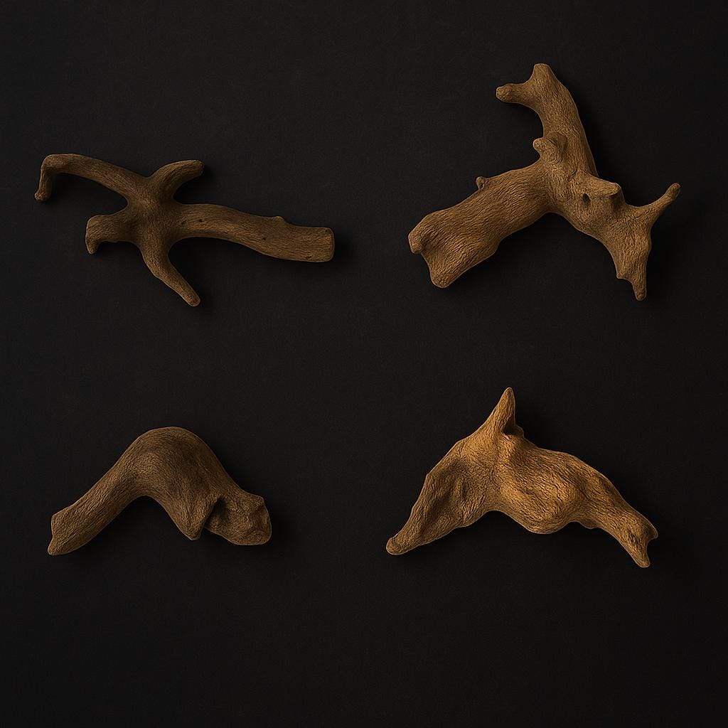 Aquarium Tannin Pack for Betta w/ Driftwood and Free Floating Feeding Ring