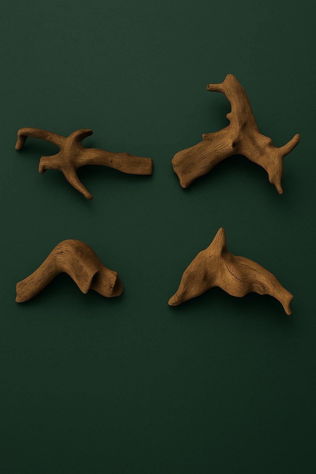 Aquarium Tannin Pack for Betta w/ Driftwood and Free Floating Feeding Ring