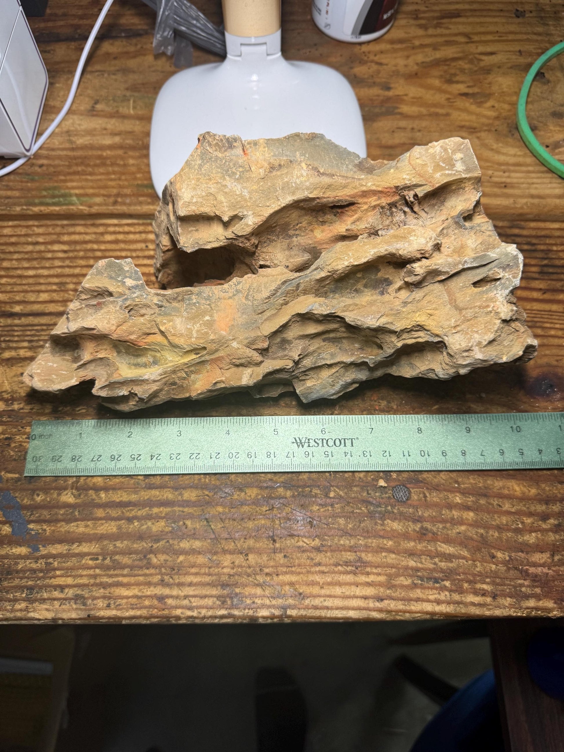 10 inch Dragon Stone (Ohko Stone) – Natural Aquarium Rock for Aquascaping 3.52 Pounds