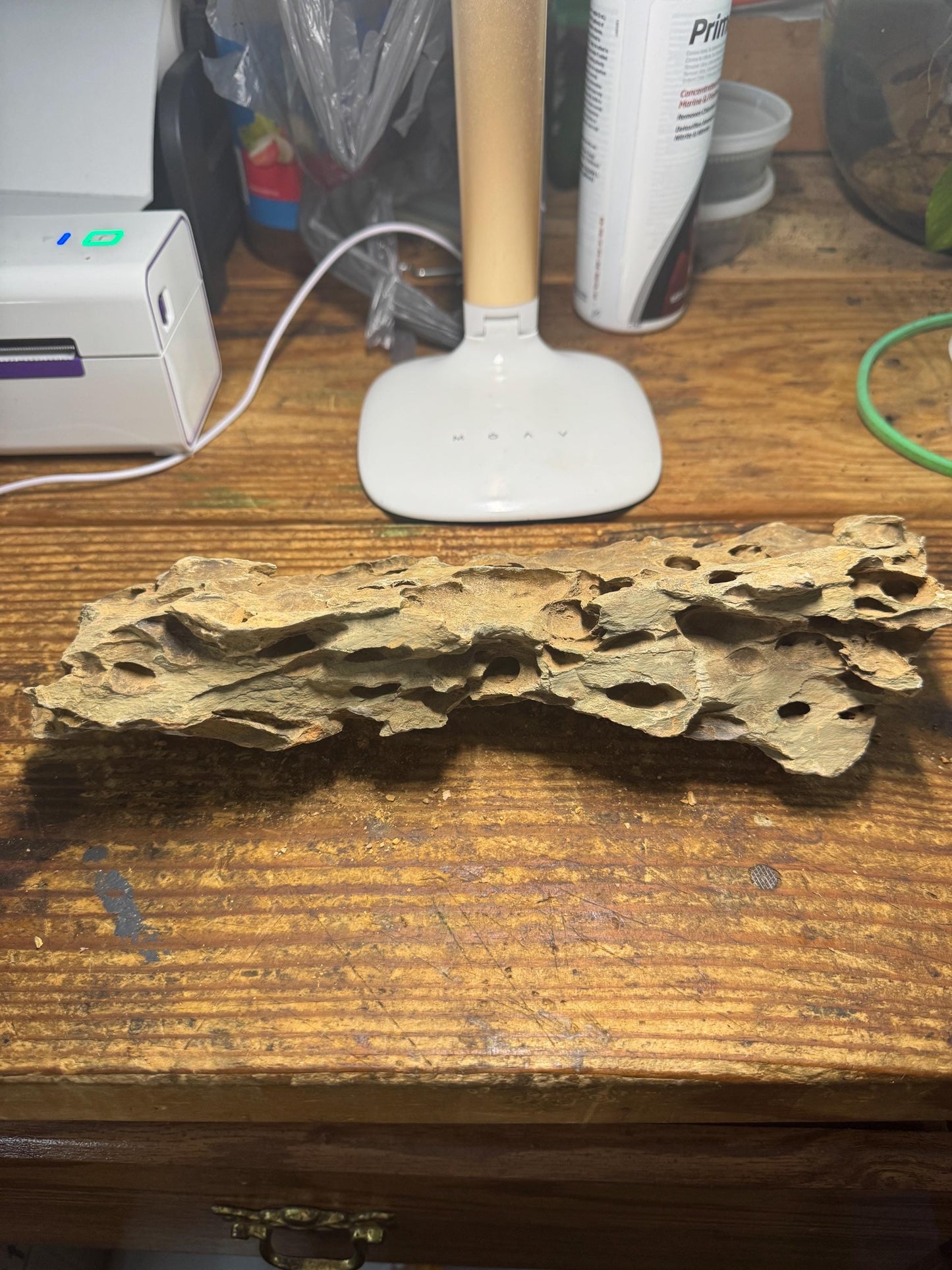 12 inch Dragon Stone (Ohko Stone) – Natural Aquarium Rock for Aquascaping 3.32 Pounds