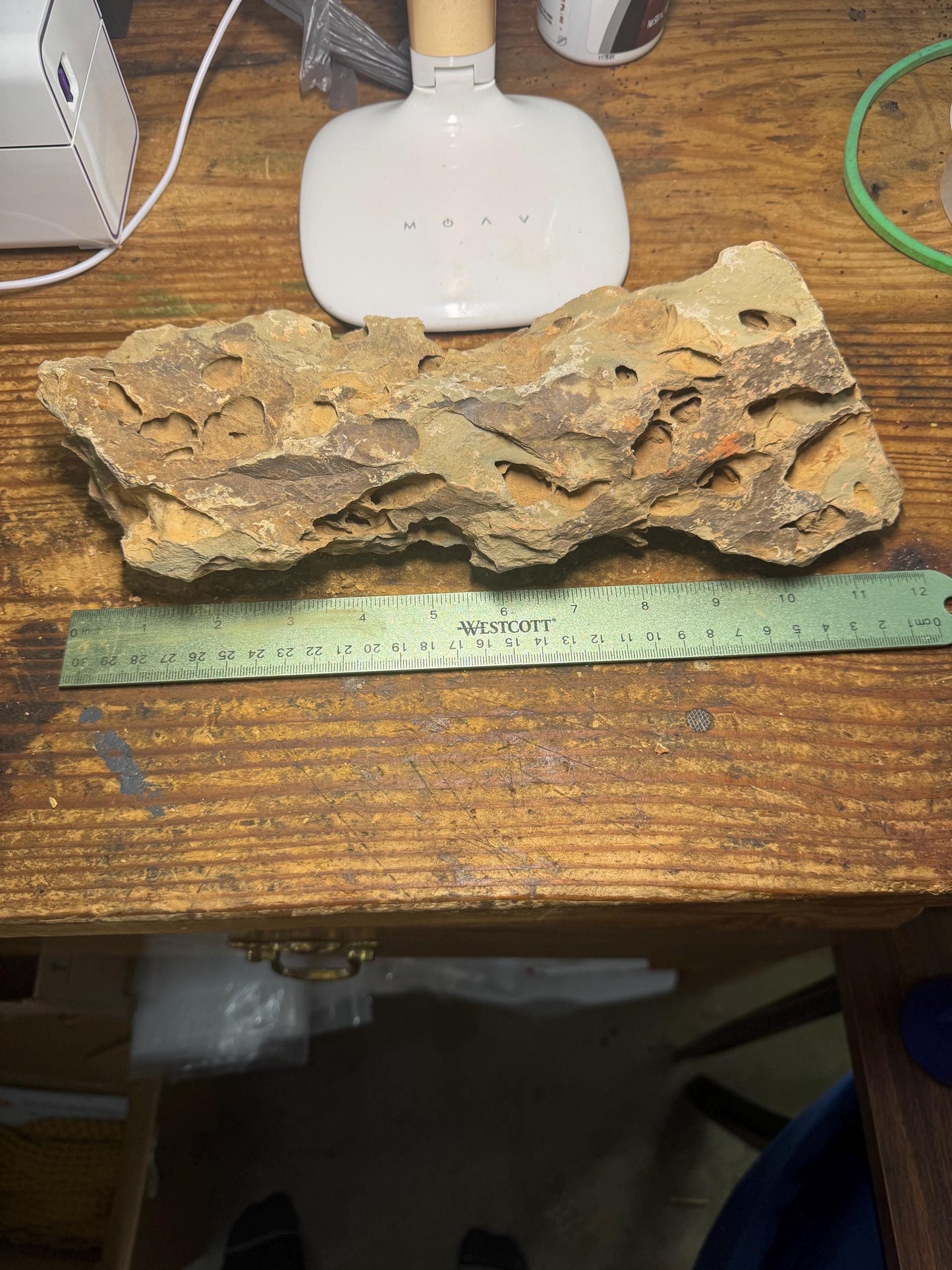 12 inch Dragon Stone (Ohko Stone) – Natural Aquarium Rock for Aquascaping 3.32 Pounds