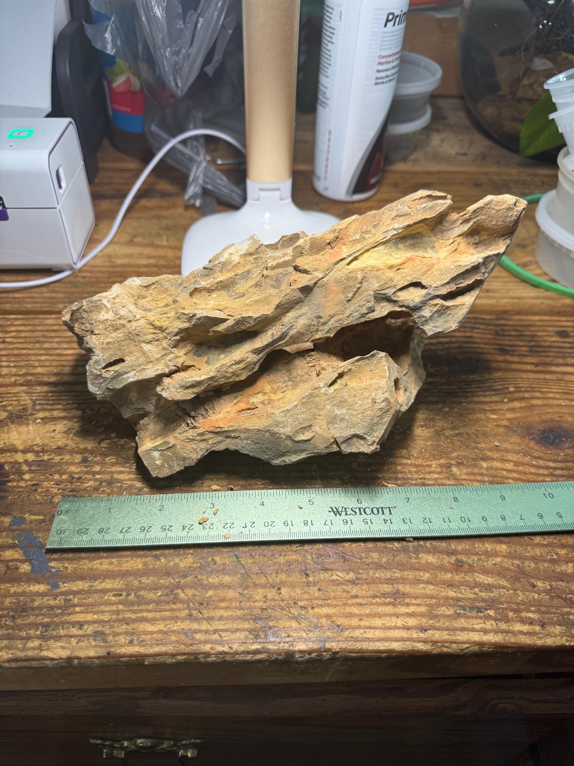 10 inch Dragon Stone (Ohko Stone) – Natural Aquarium Rock for Aquascaping 3.52 Pounds