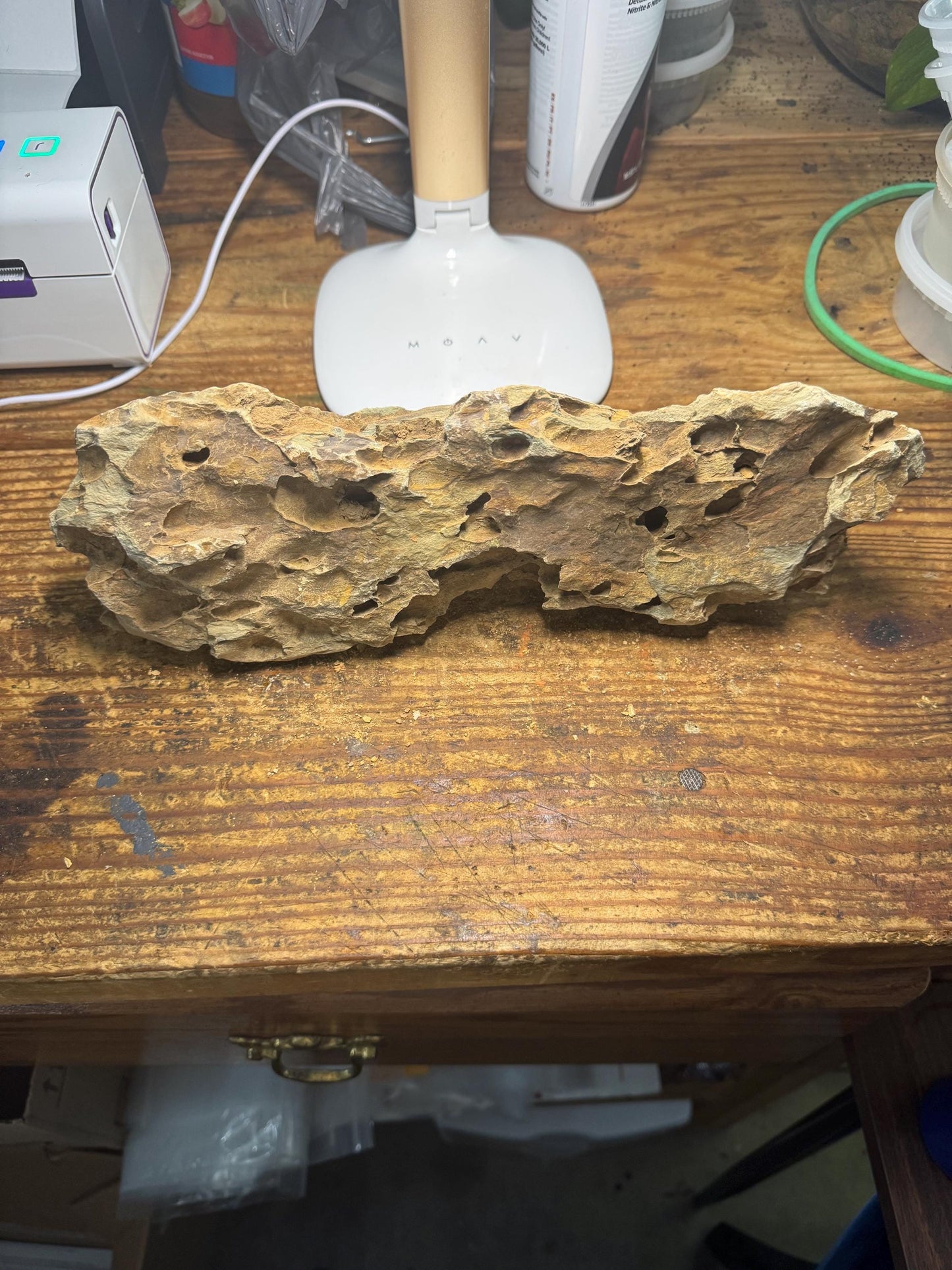 12 inch Dragon Stone (Ohko Stone) – Natural Aquarium Rock for Aquascaping 3.32 Pounds