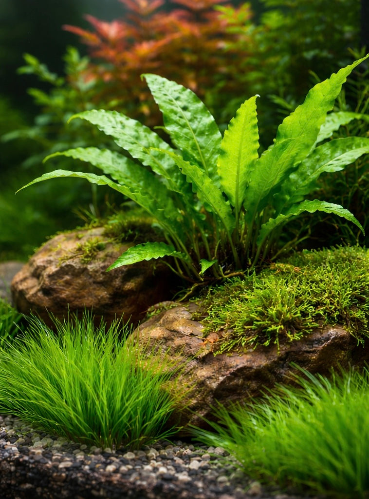 Java Fern Bare Root Live Aquarium Plant – Easy Low Light Plant