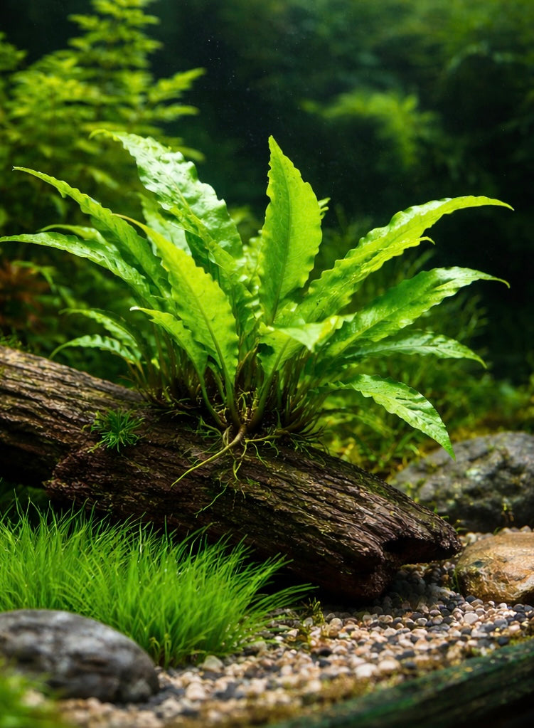 Java Fern Bare Root Live Aquarium Plant – Easy Low Light Plant