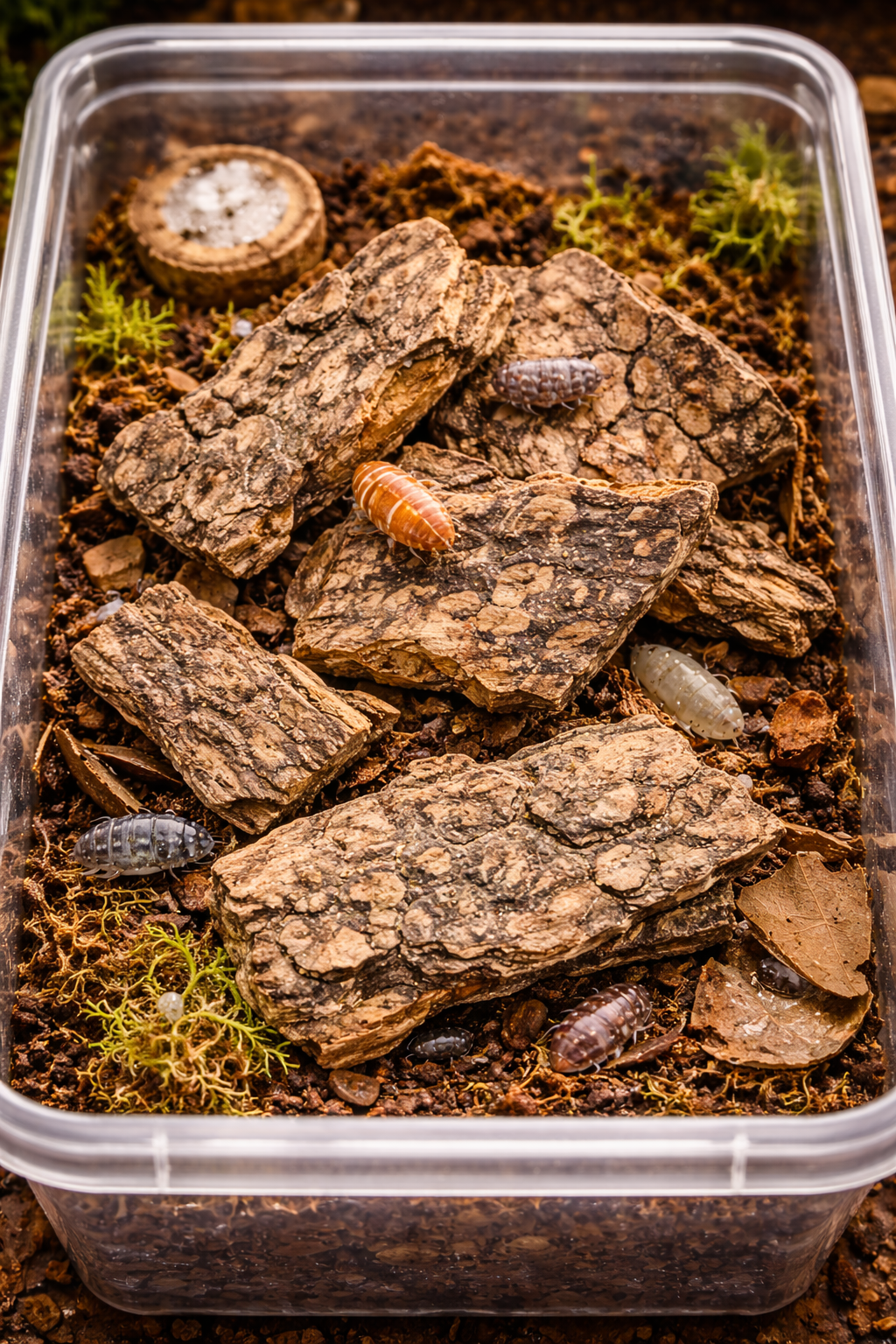 Cork Bark Chips – Bioactive Material for Terrariums & Vivariums