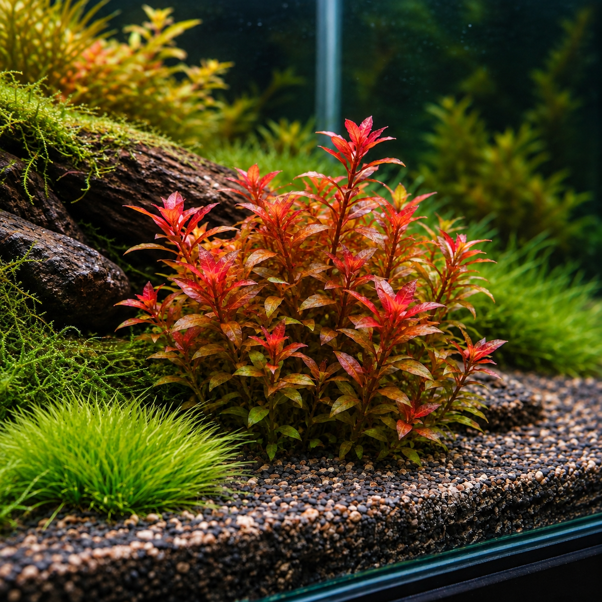 Ludwigia Super Red Mini – Live Aquarium Stem Plant – Vibrant Red