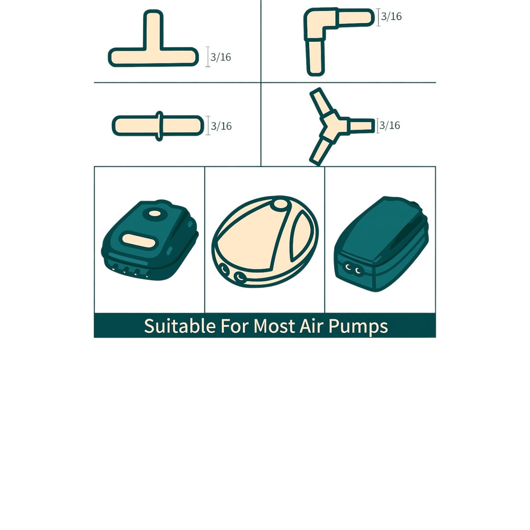 Aquarium Airline Tubing T Connector