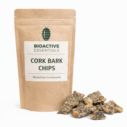 Cork Bark Chips – Bioactive Material for Terrariums & Vivariums