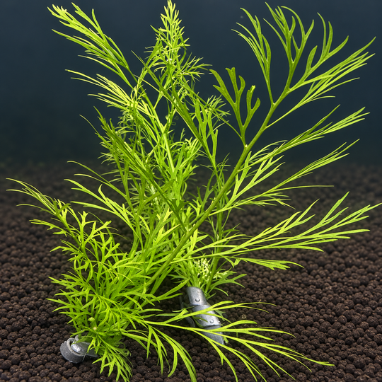 Cleaned the reflections and haze, improved clarity and color, preserved the lace-like leaves and plant weights, and formatted the photo square.