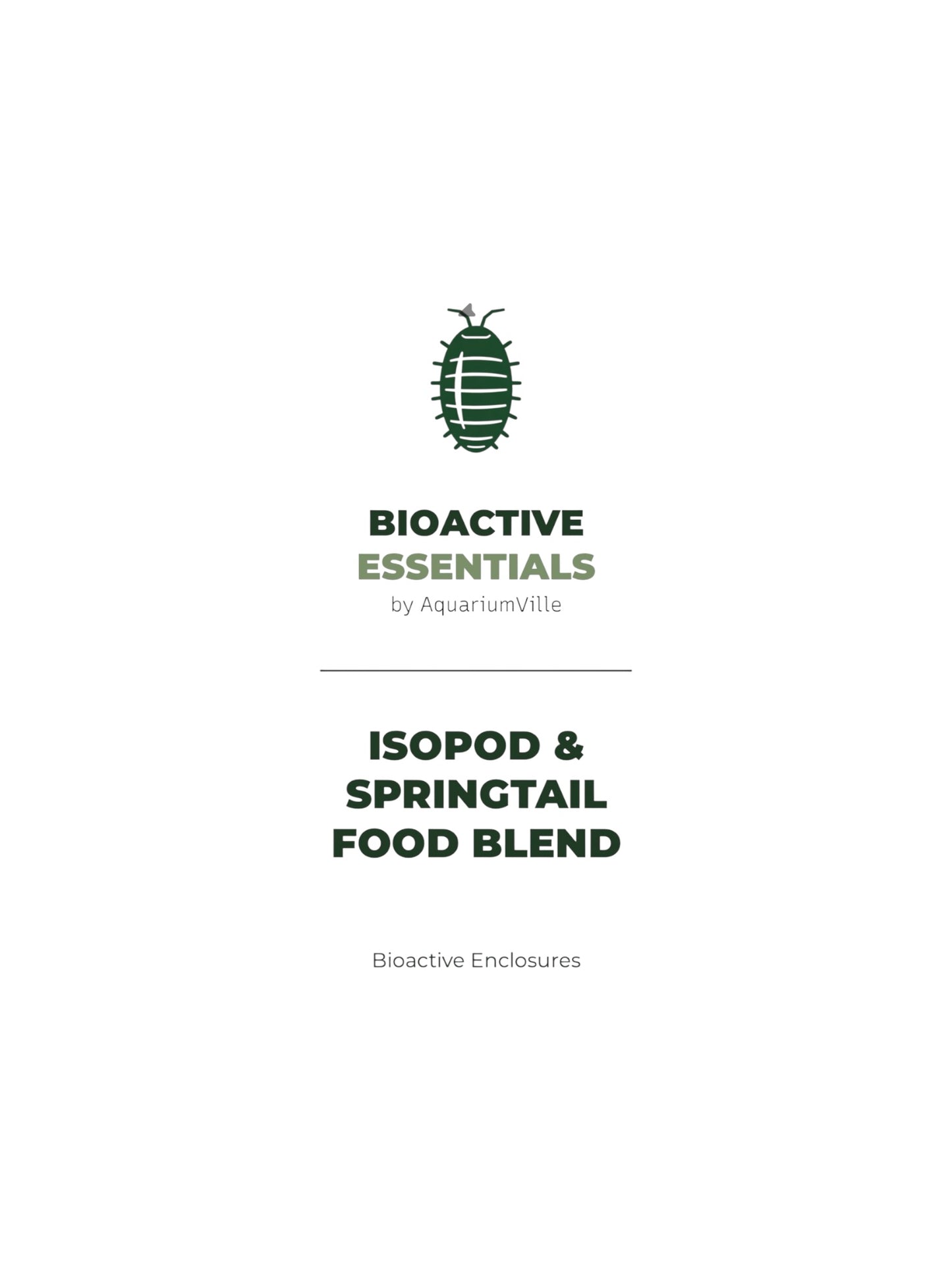 Isopod & Springtail Food Blend — Bioactive Essentials™