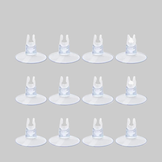Aquarium Airline Suction Cup Clips – Clear Air Pump Tubing Holders, Set of 7-24