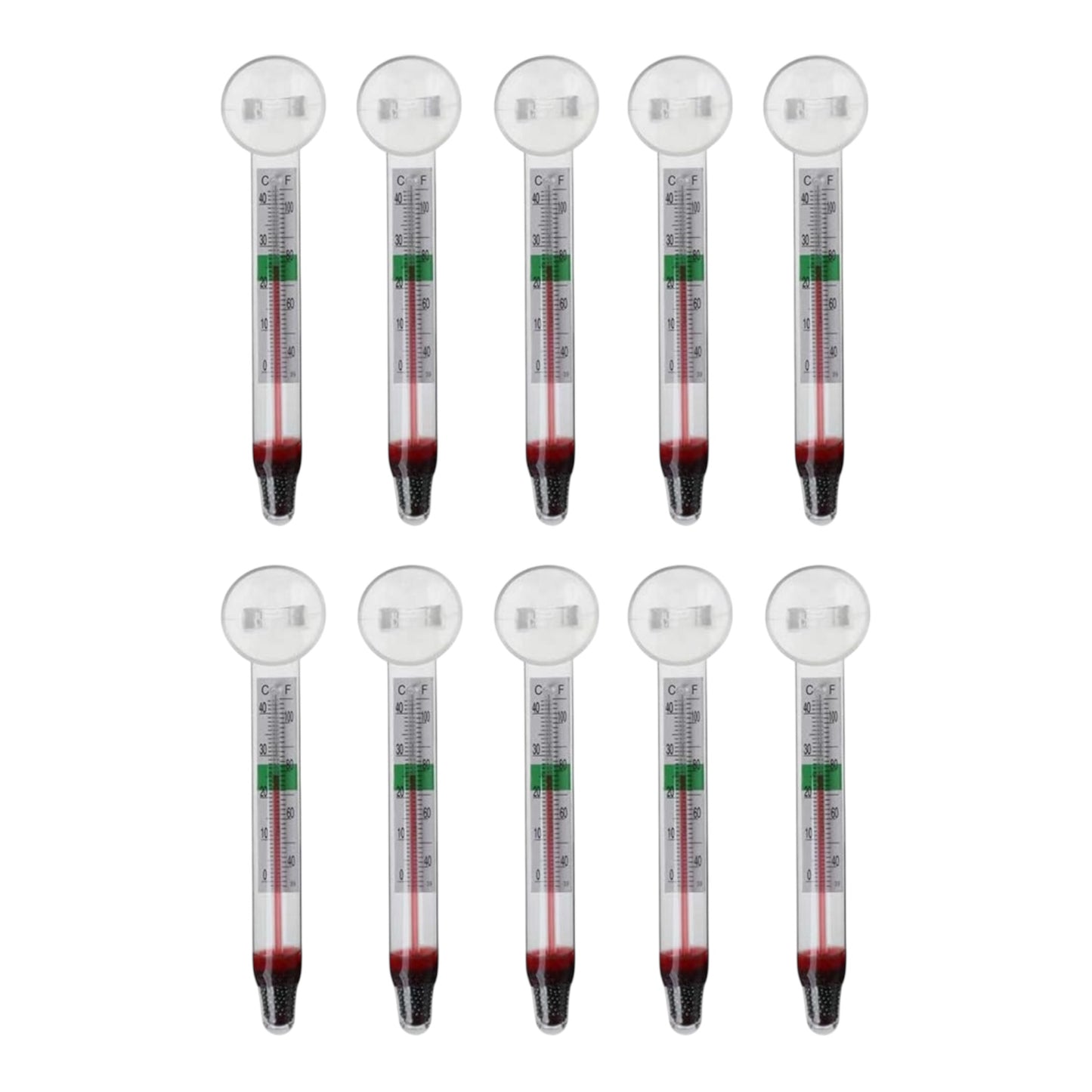 Aquarium Glass Thermometer | Fish & Reptile Tank Temperature Gauge