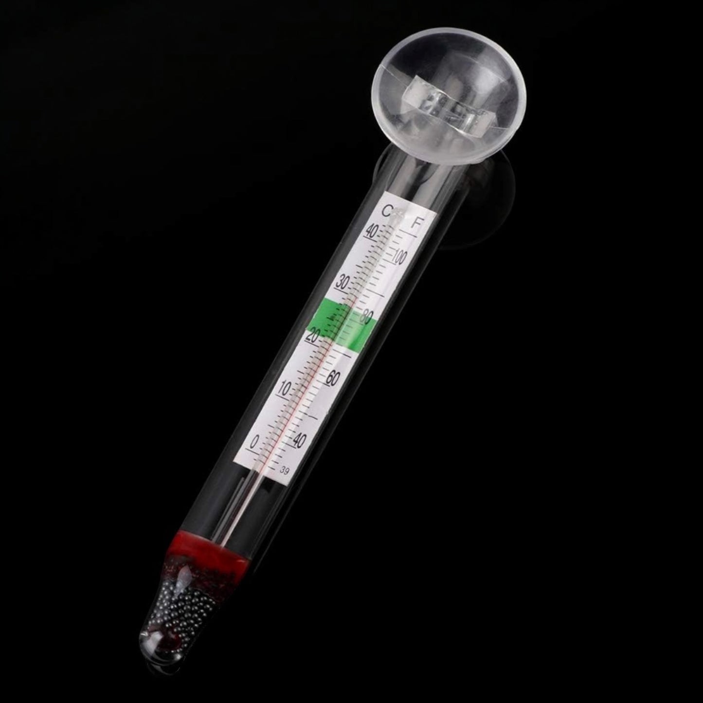 Aquarium Glass Thermometer | Fish & Reptile Tank Temperature Gauge