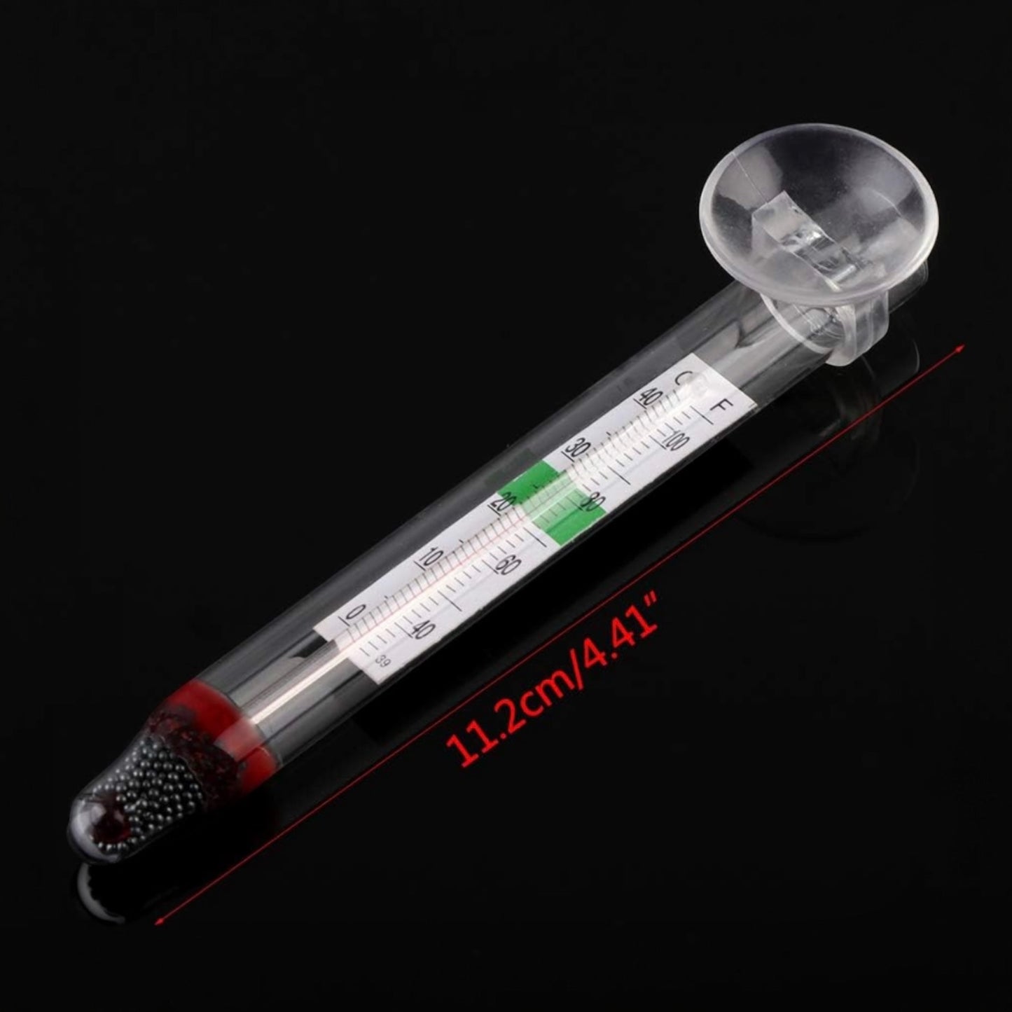 Aquarium Glass Thermometer | Fish & Reptile Tank Temperature Gauge