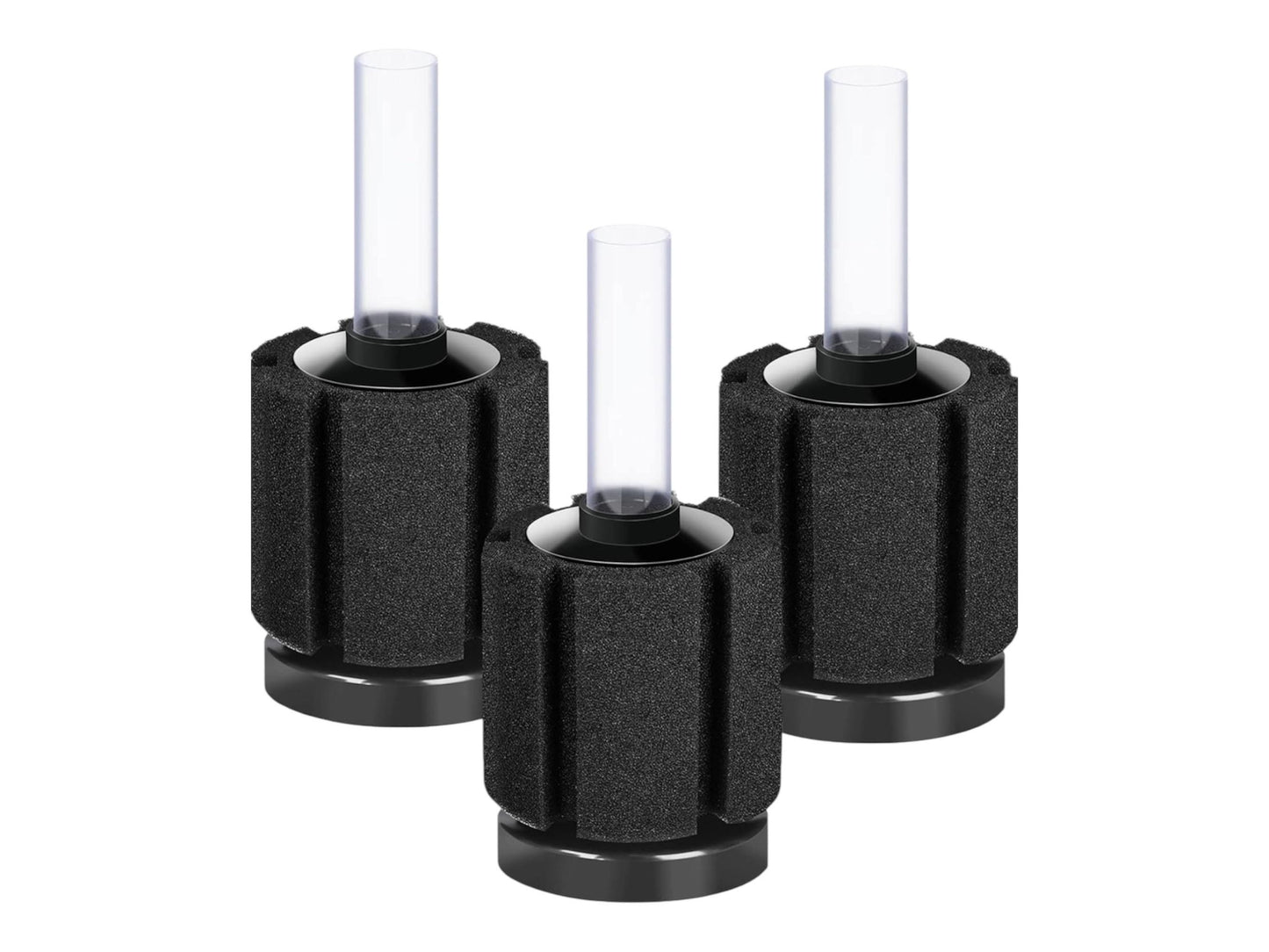 Aquarium Sponge Filter Kit – Sponge Filter, Airline Tubing, Check Valve, Control Valve & Suction Cups