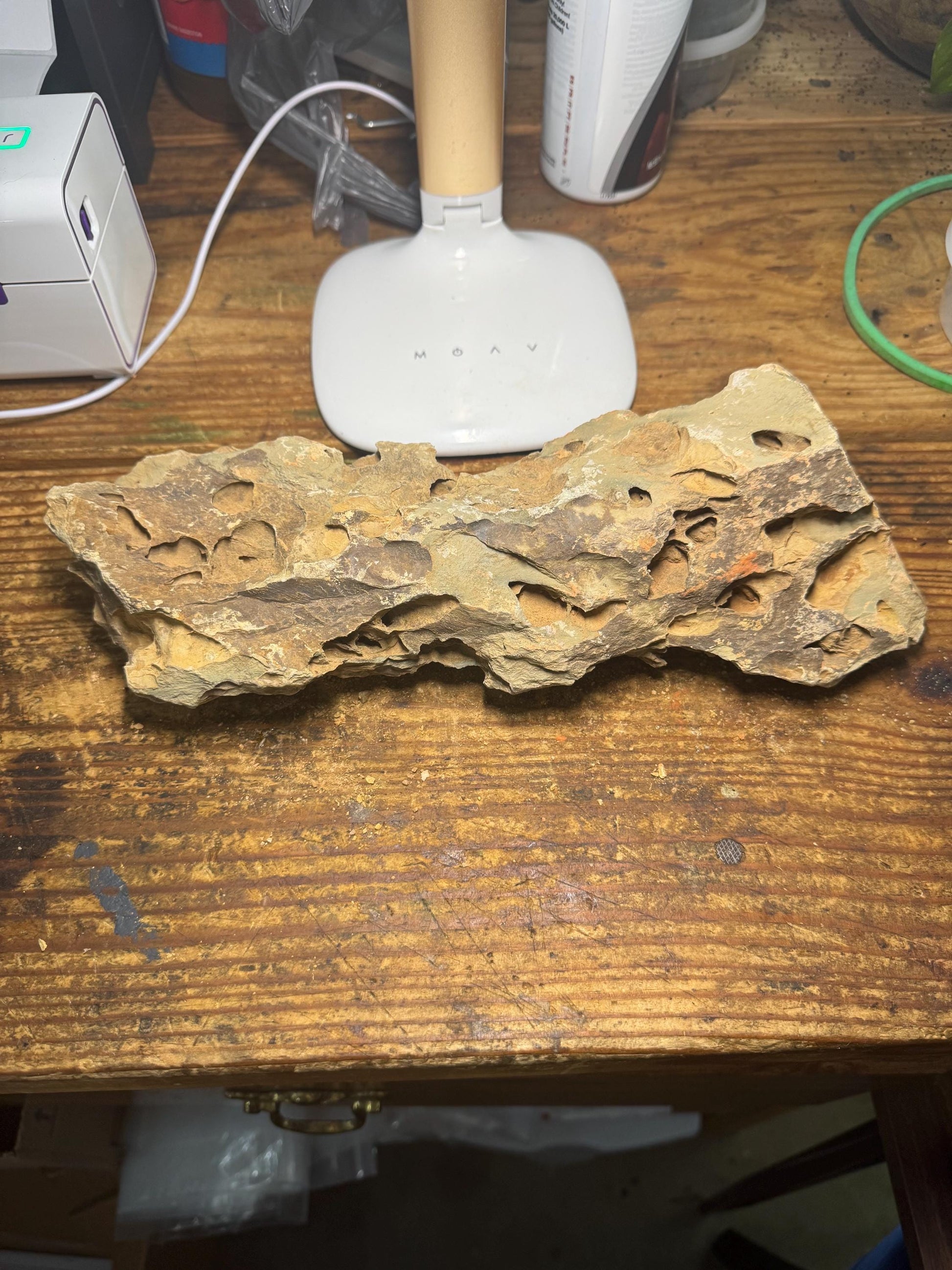 12 inch Dragon Stone (Ohko Stone) – Natural Aquarium Rock for Aquascaping 3.32 Pounds