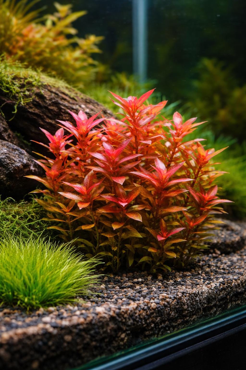 Ludwigia Super Red Mini – Live Aquarium Stem Plant – Vibrant Red Planted Tank Plant